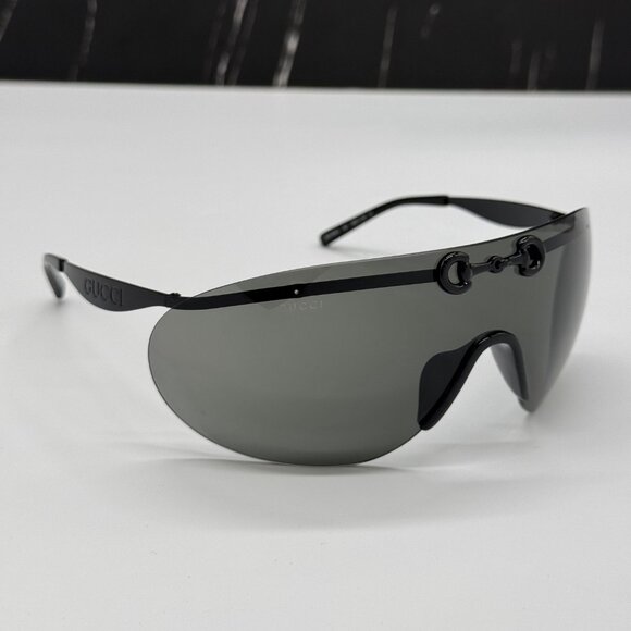 NEW GG1656S 001 GUCCI SHIELD MASK SUNGLASSES GUCCI - Picture 4 of 11